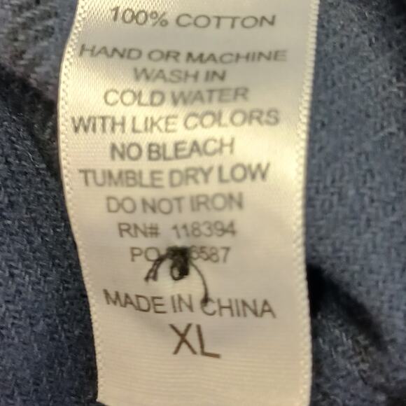 Sportiqe SZ XL Samuel Adams Boston Tap Room Plaid Flannel Button Down Shirt NWT - Picture 8 of 8